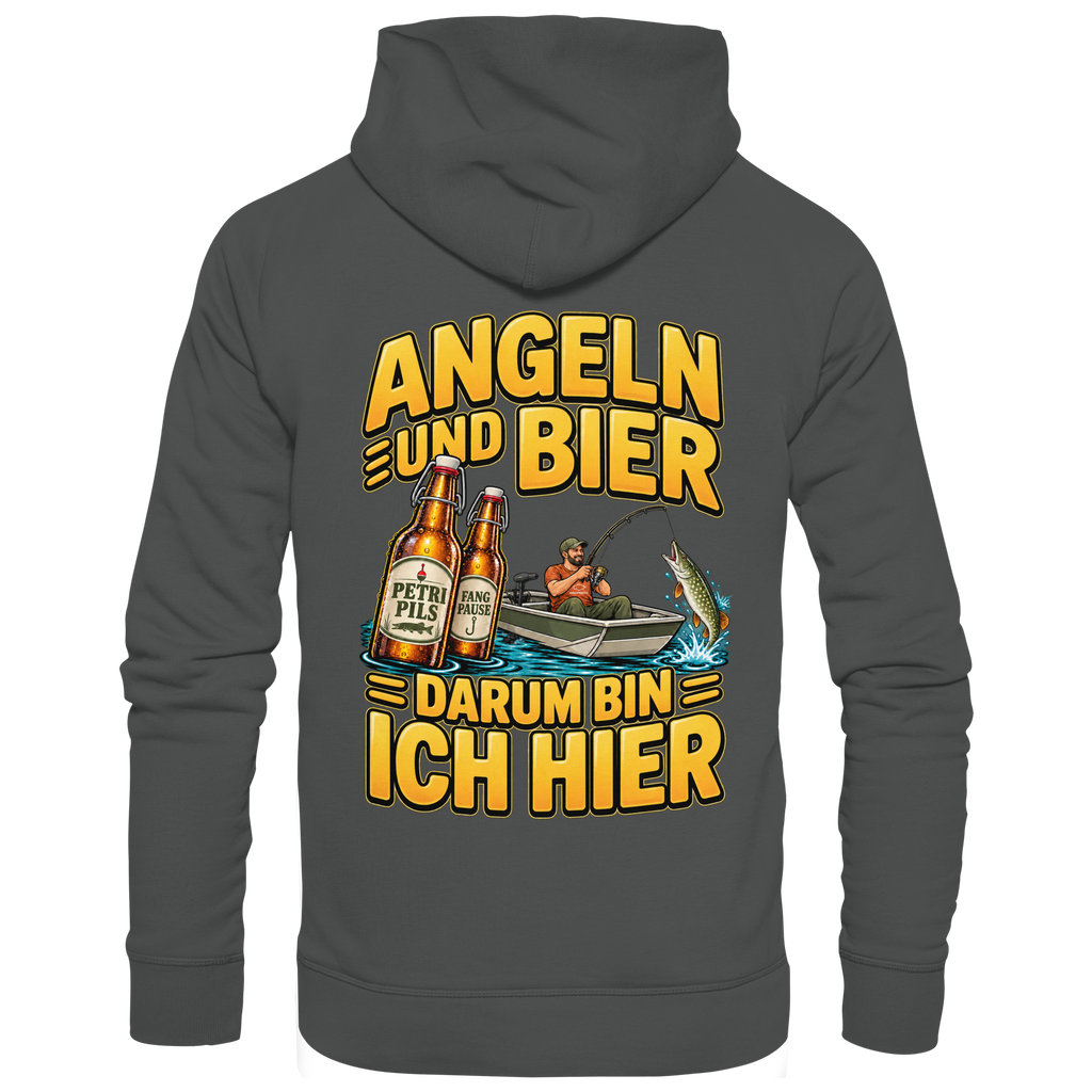 Angeln und Bier - Premium-Hoodie