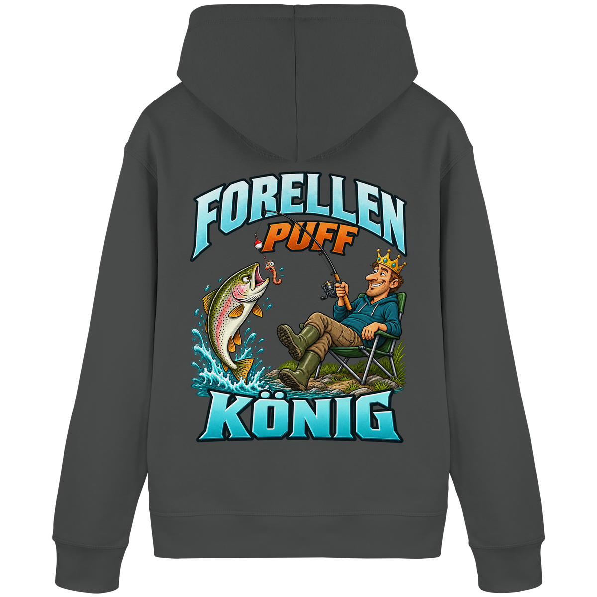 Forellen Puff König - Premium-Hoodie