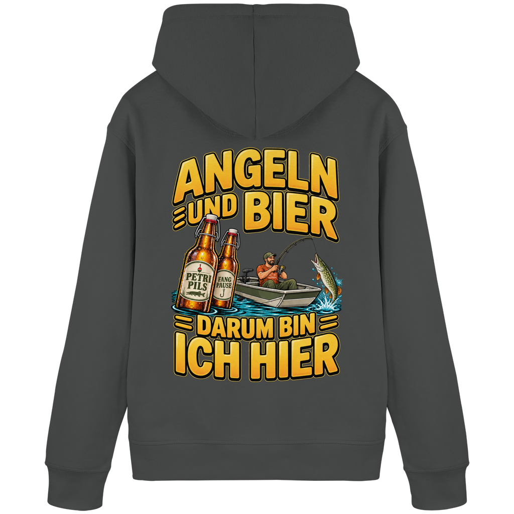 Angeln und Bier - Premium-Hoodie