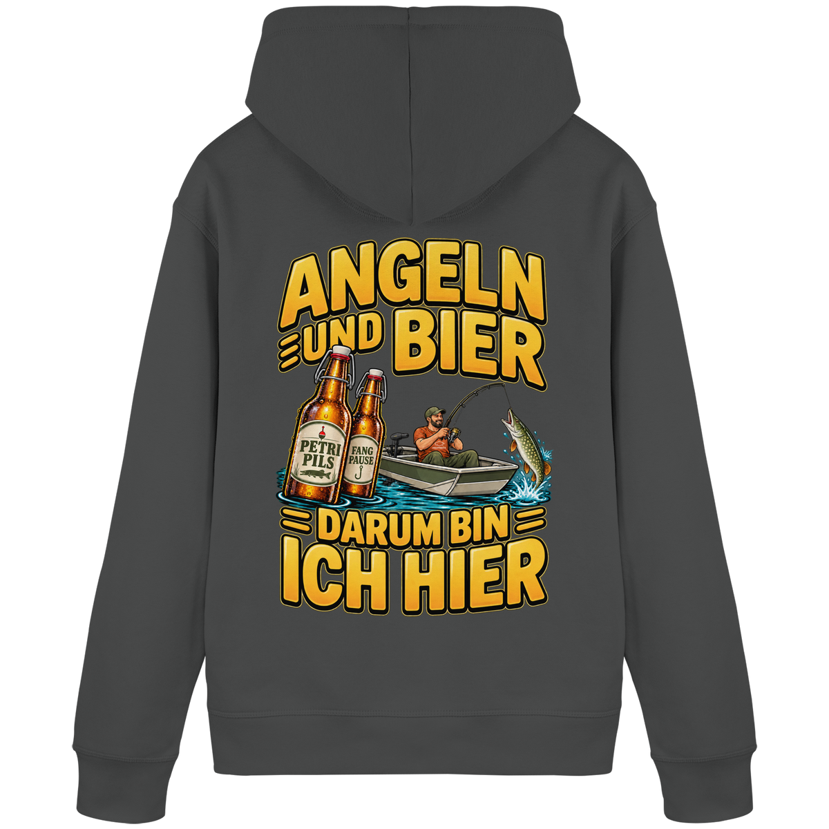 Angeln und Bier - Premium-Hoodie