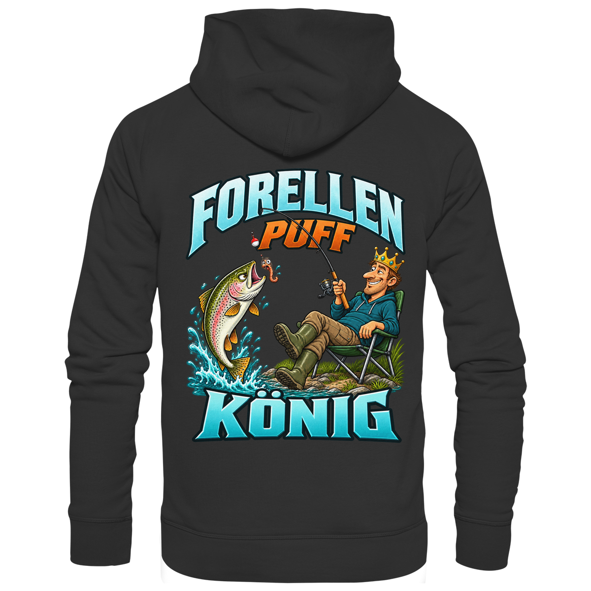 Forellen Puff König - Premium-Hoodie