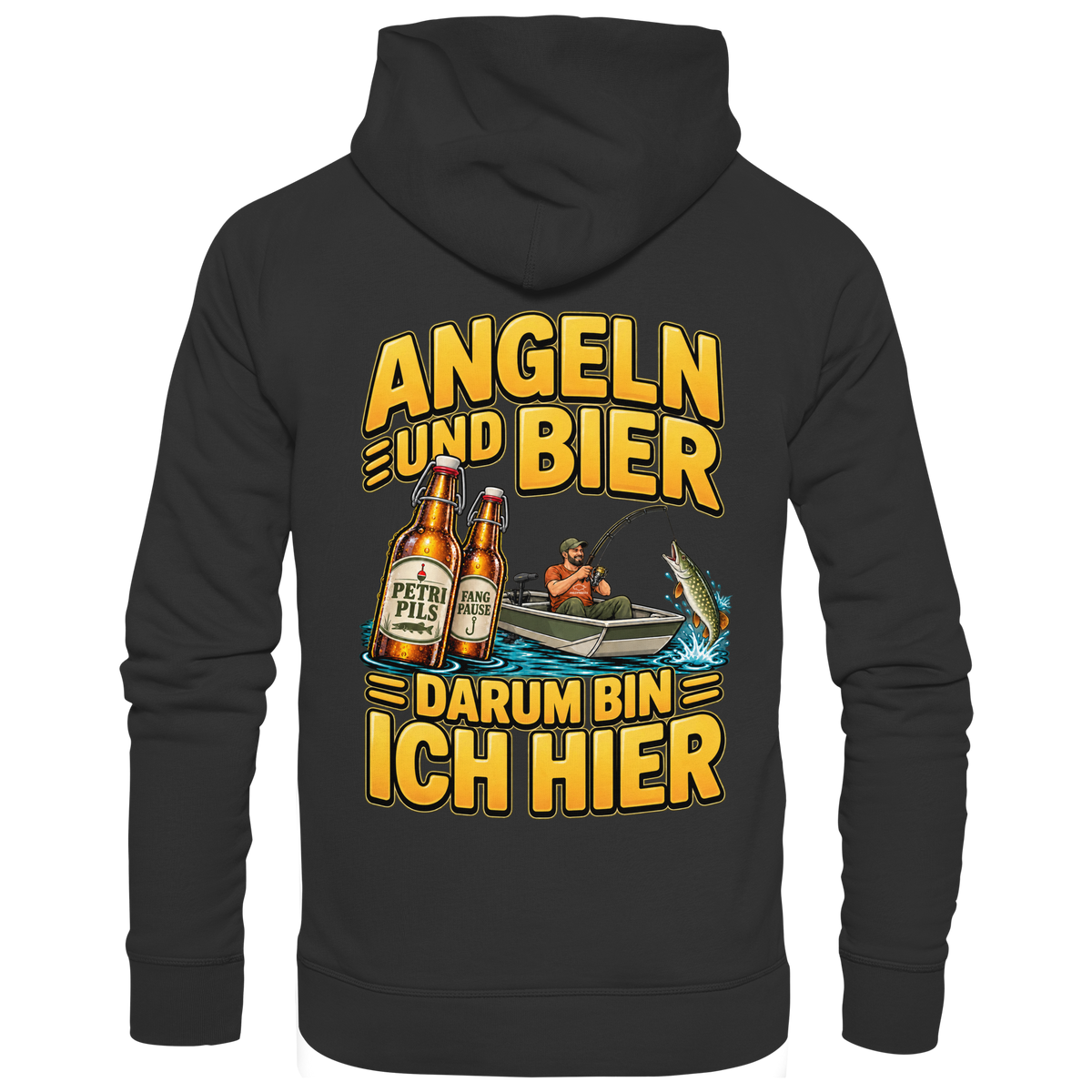 Angeln und Bier - Premium-Hoodie
