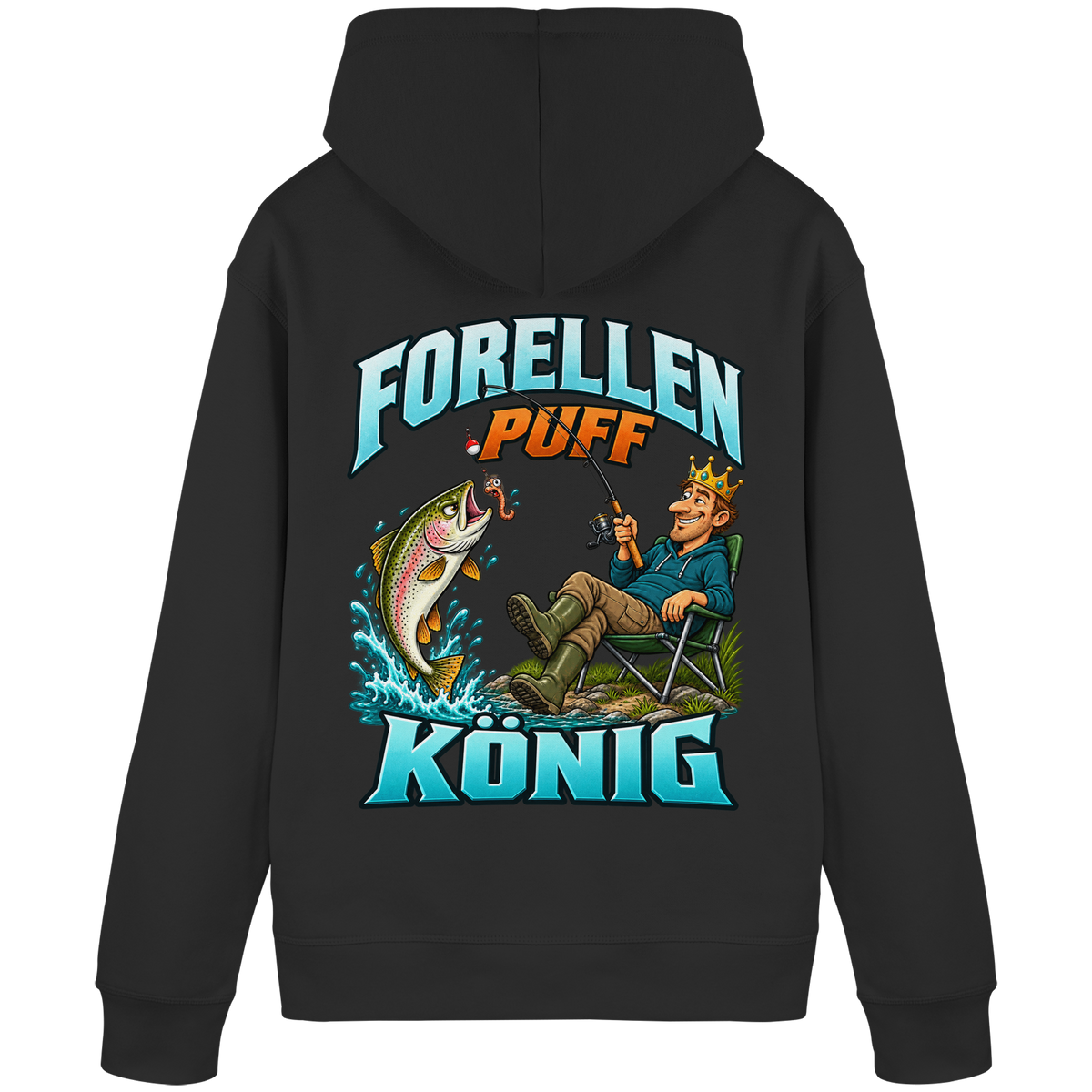Forellen Puff König - Premium-Hoodie