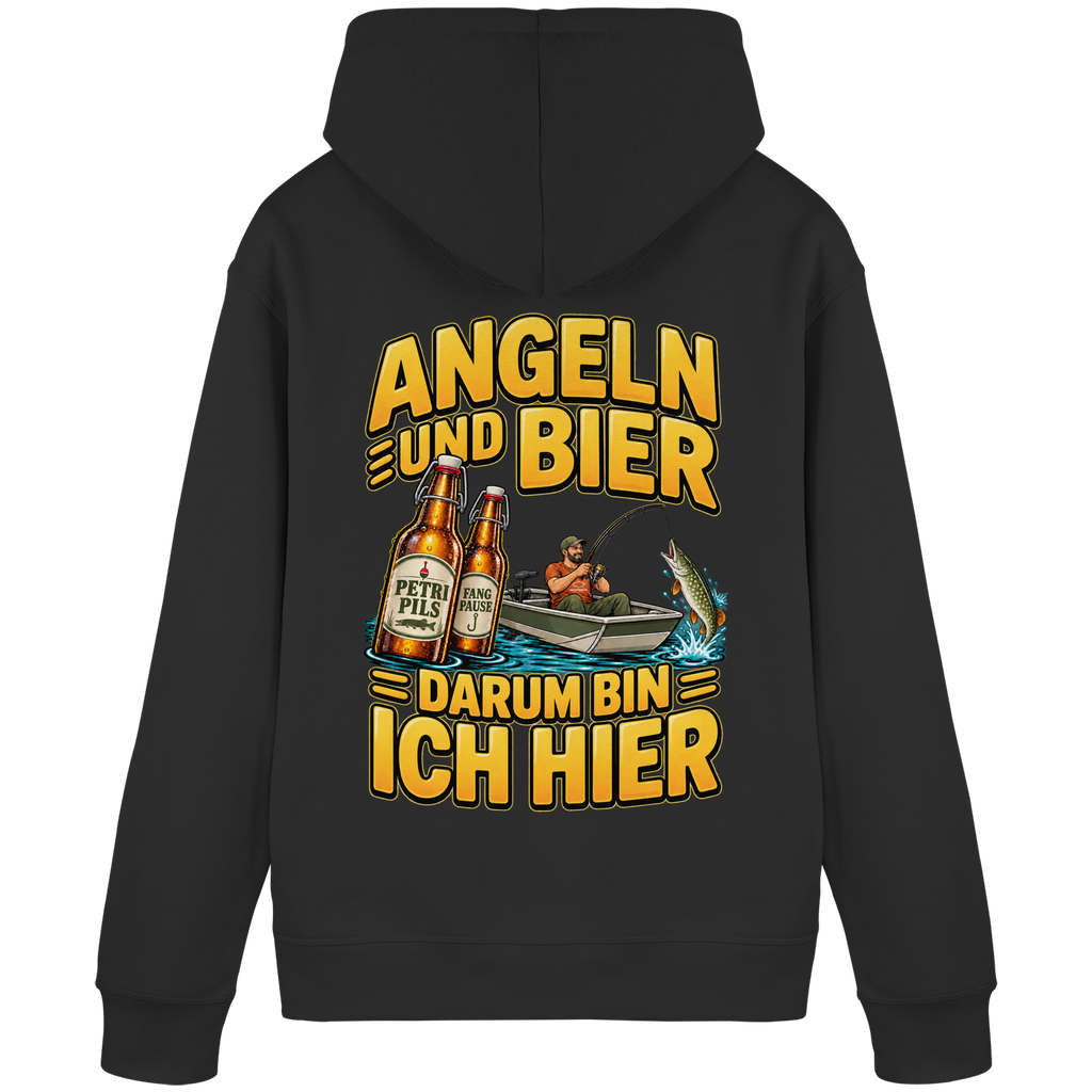 Angeln und Bier - Premium-Hoodie