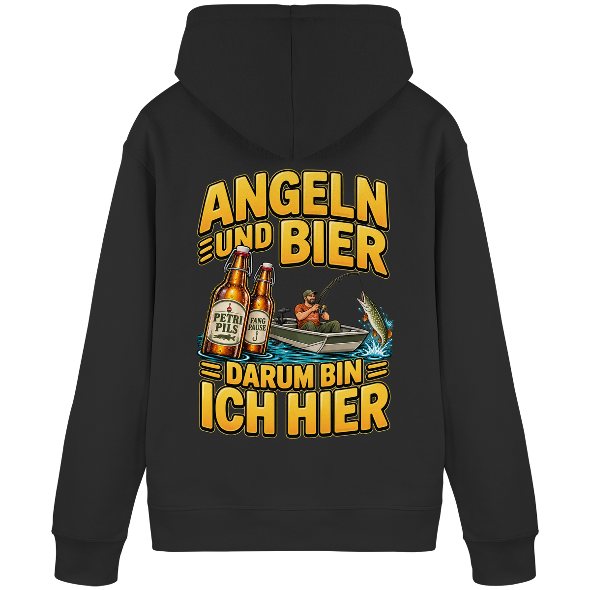 Angeln und Bier - Premium-Hoodie