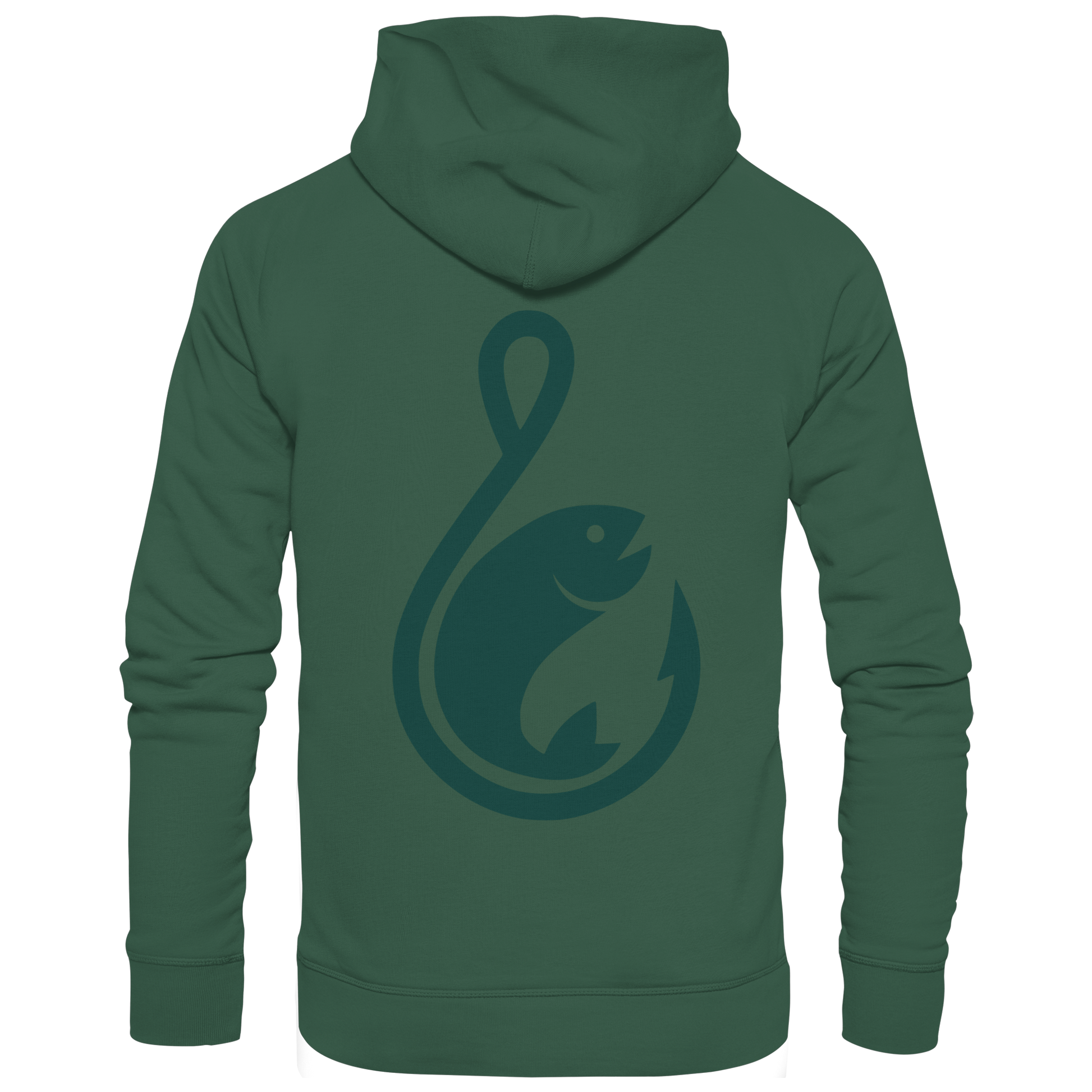 Anglerfreunde24 Logo Grün - Premium Hoodie