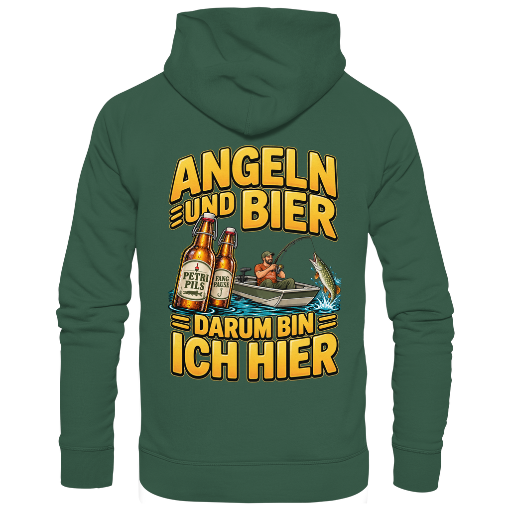 Angeln und Bier - Premium-Hoodie