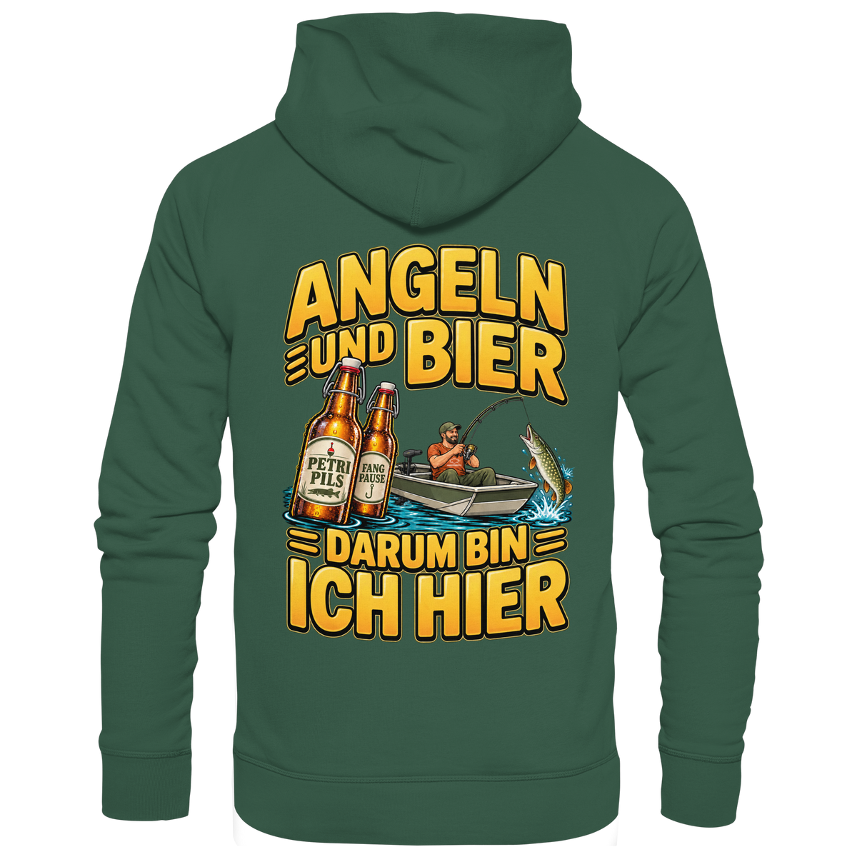 Angeln und Bier - Premium-Hoodie
