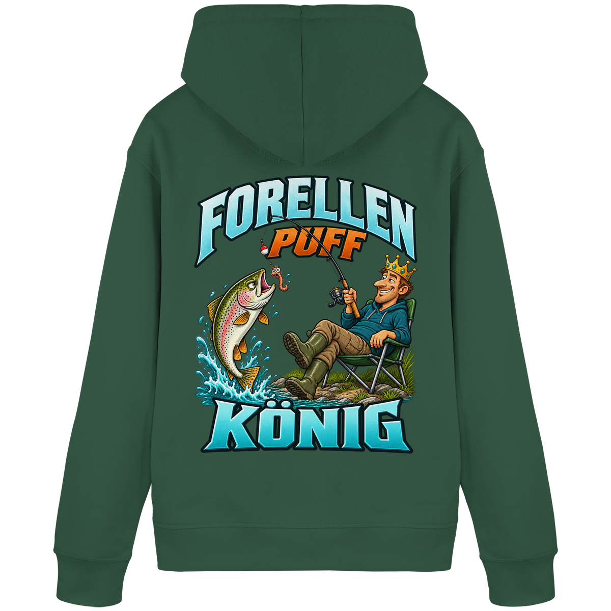Forellen Puff König - Premium-Hoodie