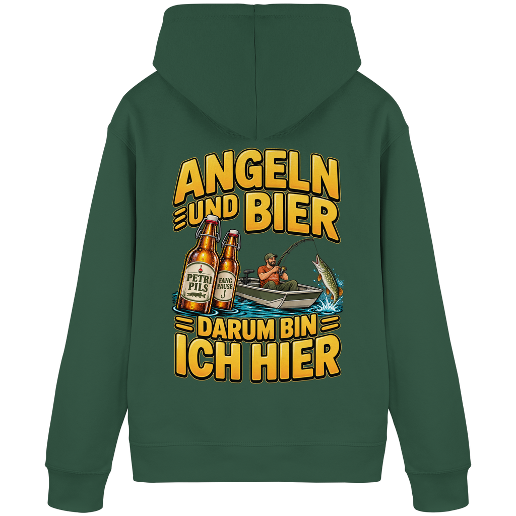 Angeln und Bier - Premium-Hoodie