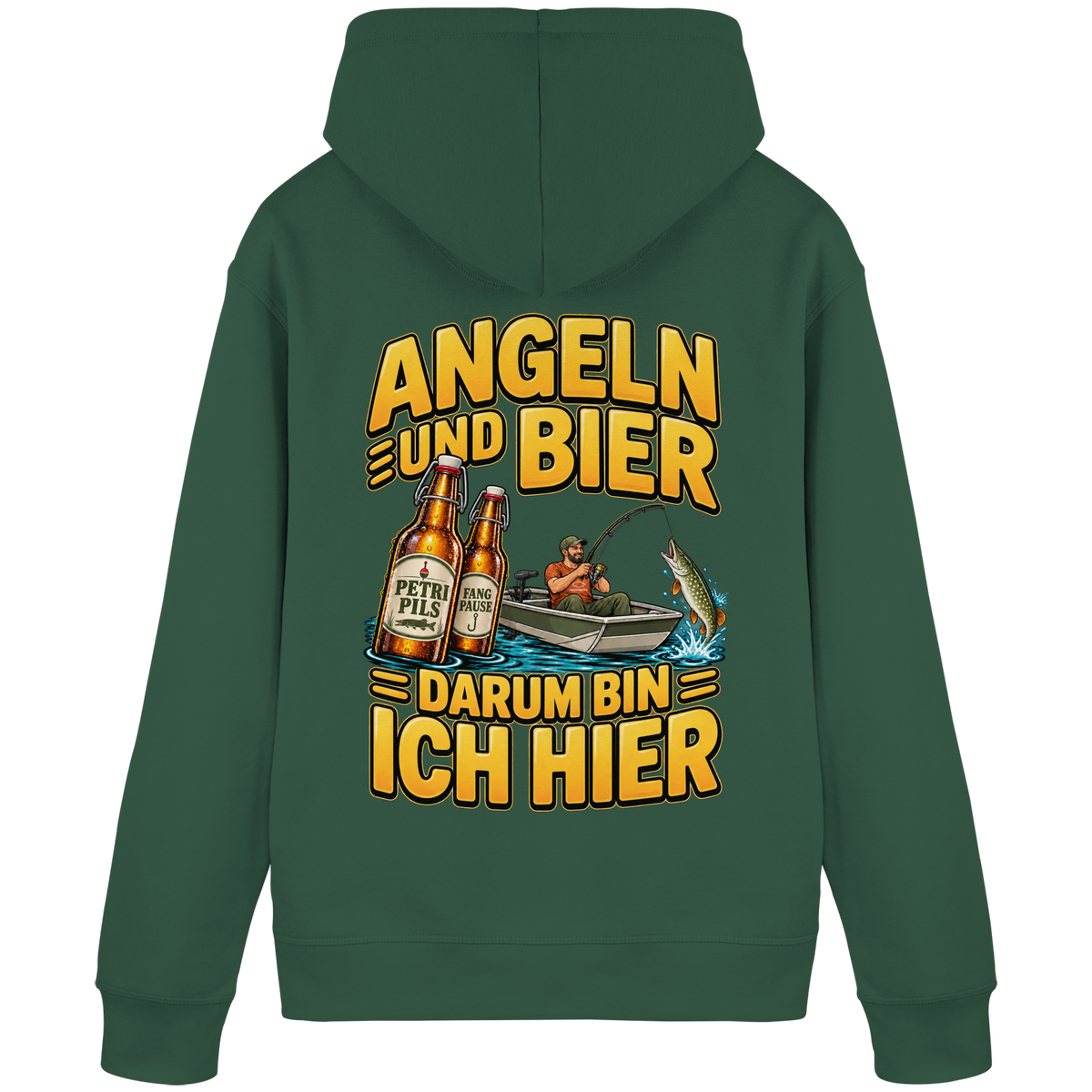 Angeln und Bier - Premium-Hoodie