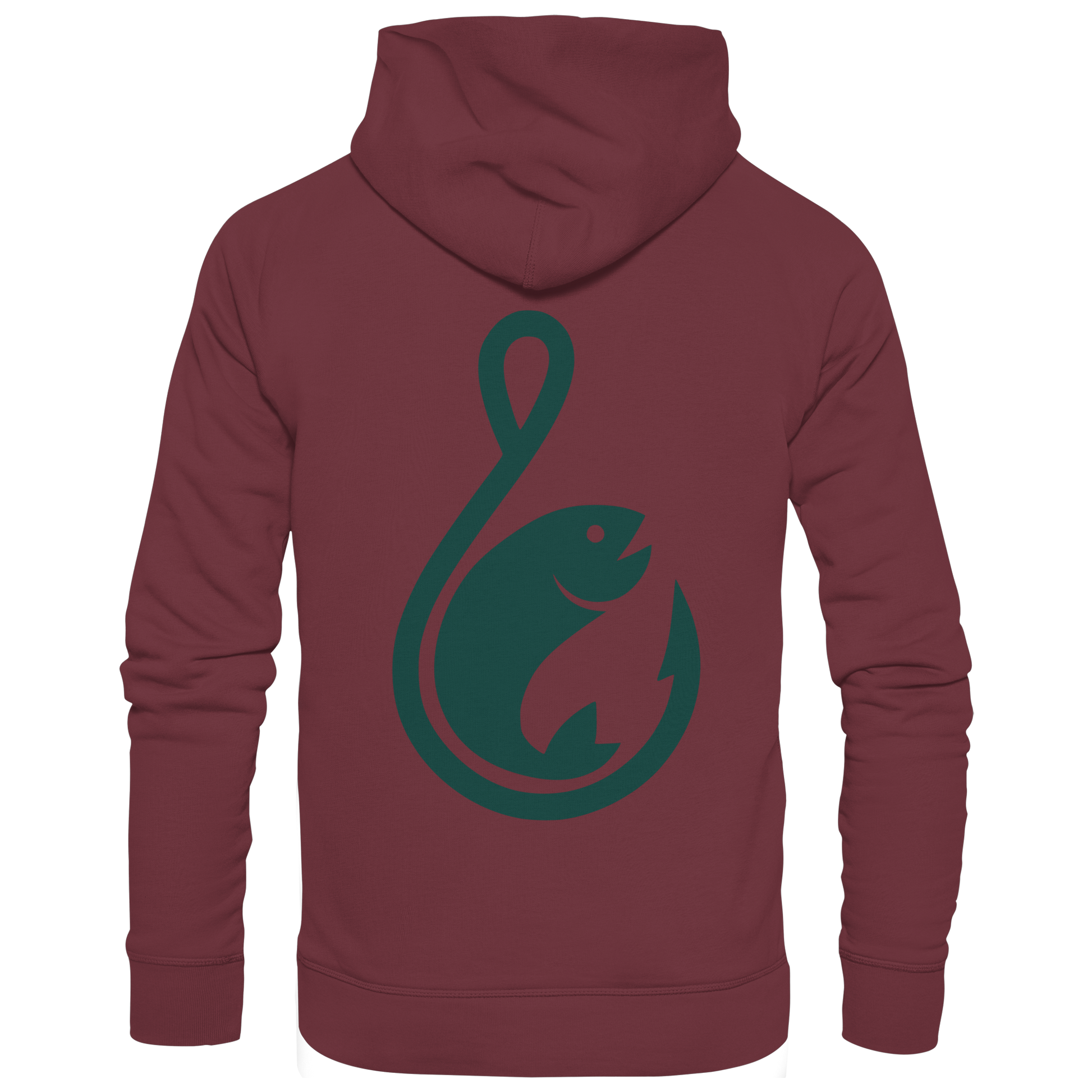 Anglerfreunde24 Logo Grün - Premium Hoodie