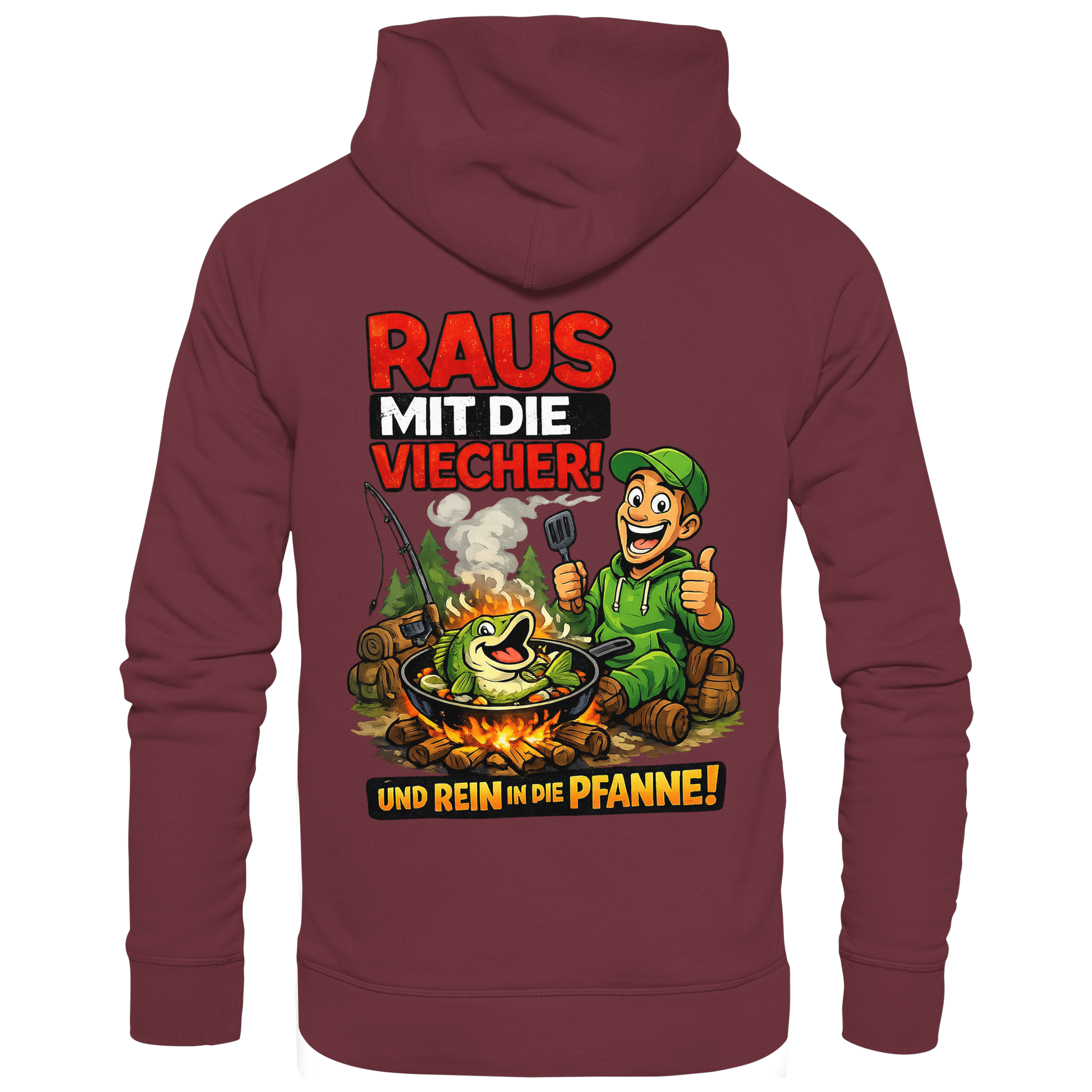 Raus Mit- Rein Pfanne - Premium Hoodie