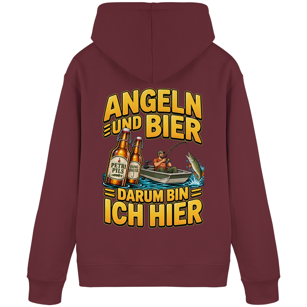 Angeln und Bier - Premium-Hoodie
