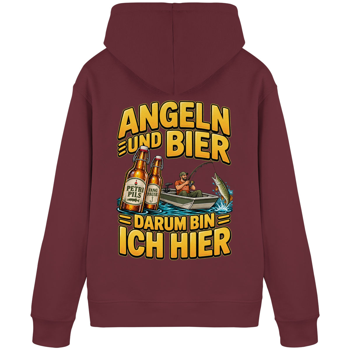 Angeln und Bier - Premium-Hoodie