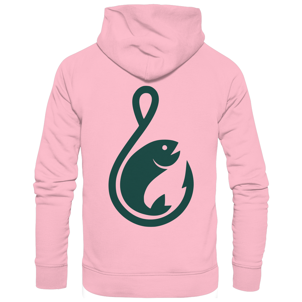 Anglerfreunde24 Logo Grün - Premium Hoodie