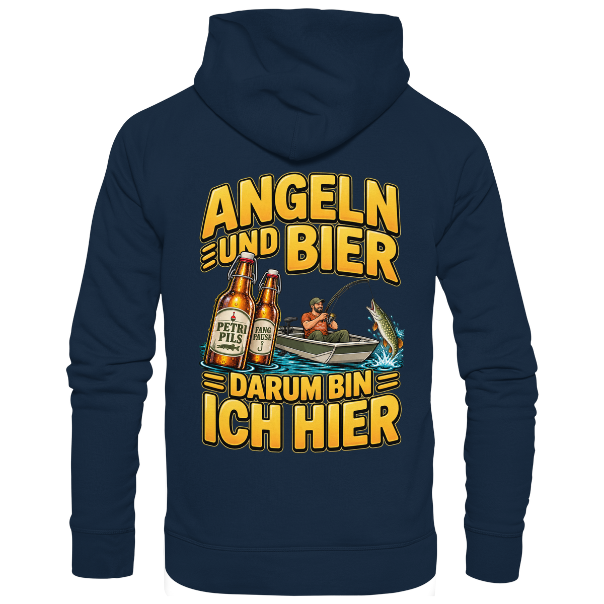 Angeln und Bier - Premium-Hoodie