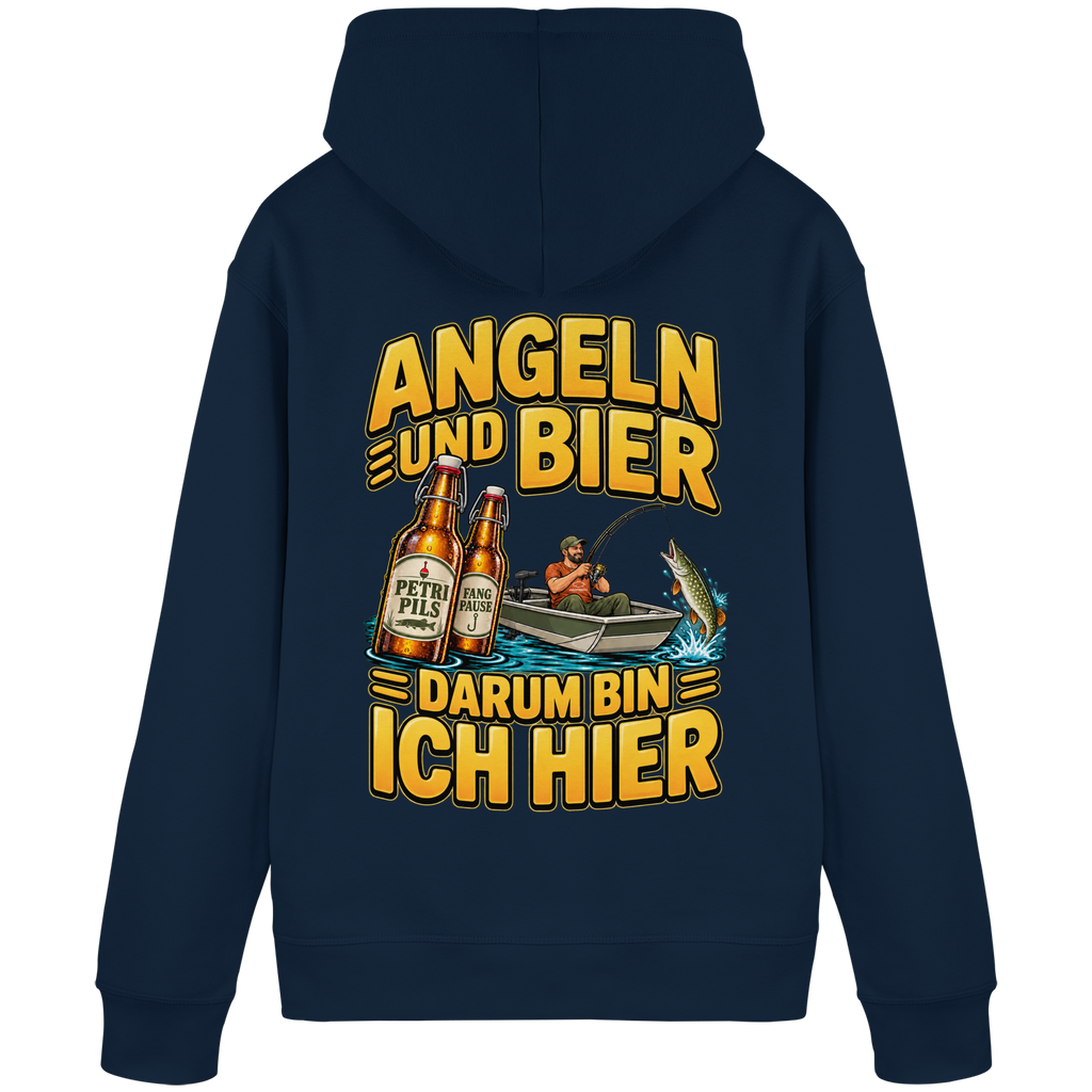 Angeln und Bier - Premium-Hoodie