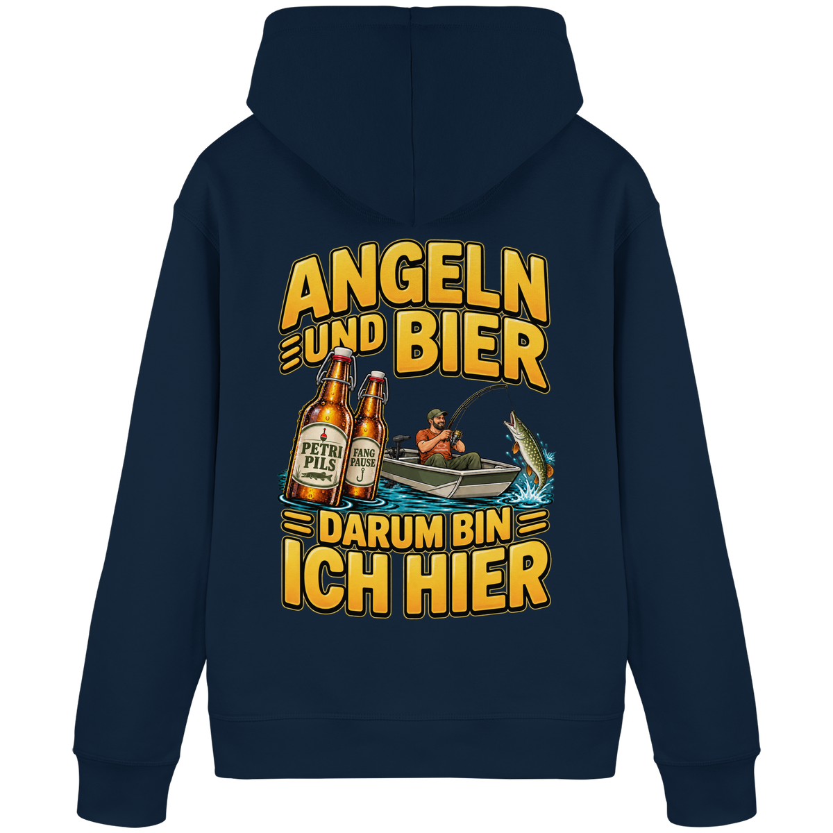 Angeln und Bier - Premium-Hoodie