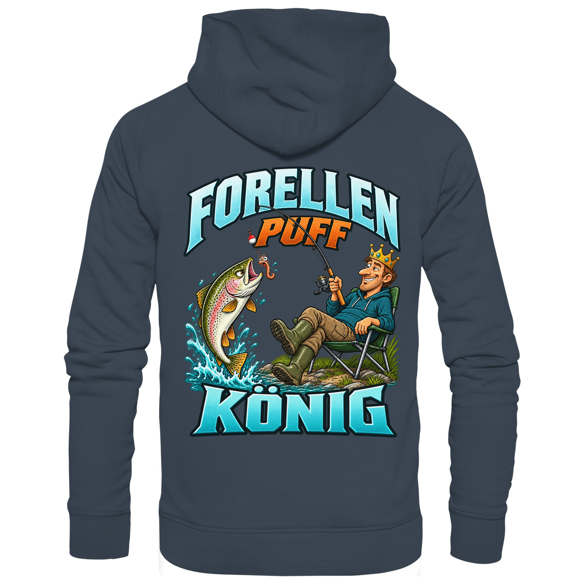 Forellen Puff König - Premium-Hoodie