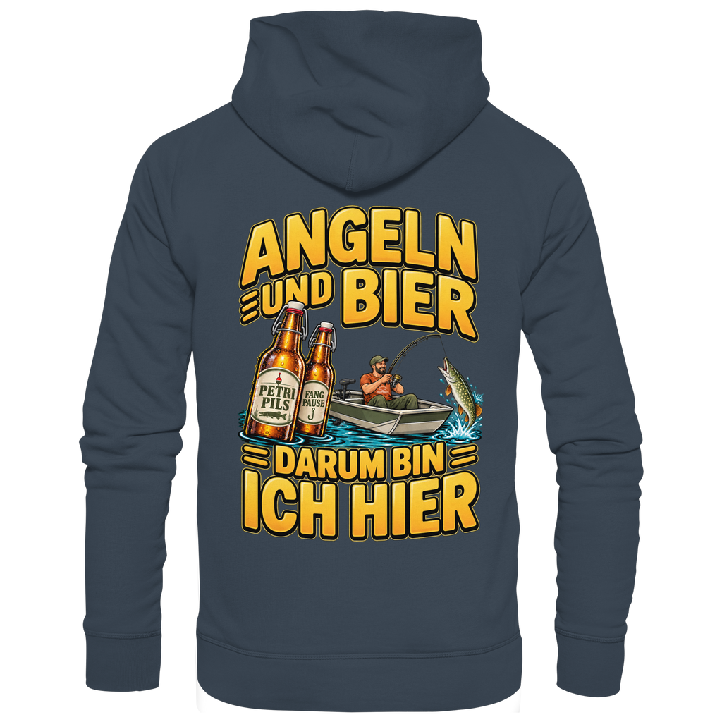 Angeln und Bier - Premium-Hoodie