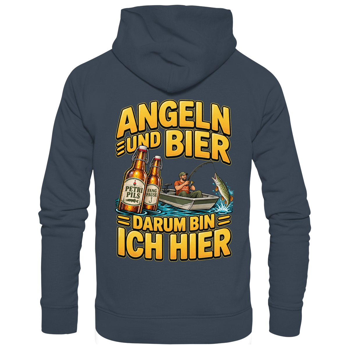 Angeln und Bier - Premium-Hoodie