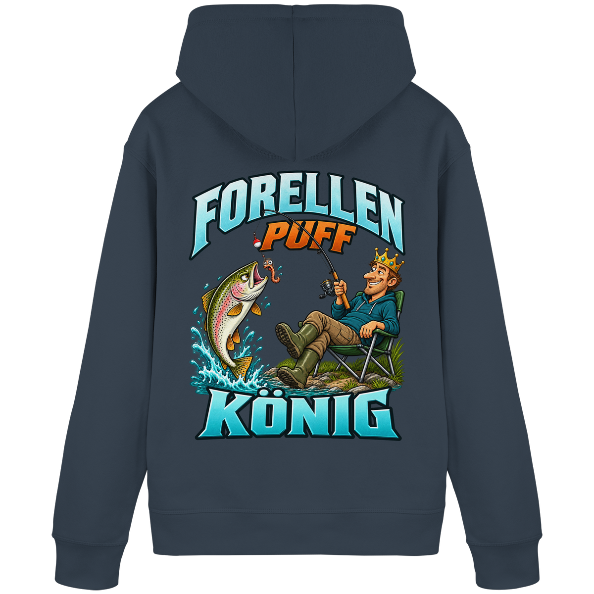 Forellen Puff König - Premium-Hoodie