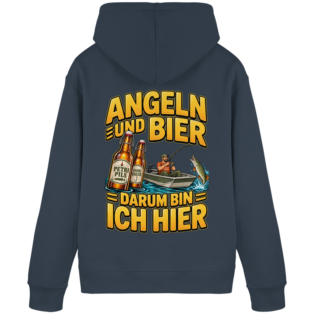 Angeln und Bier - Premium-Hoodie