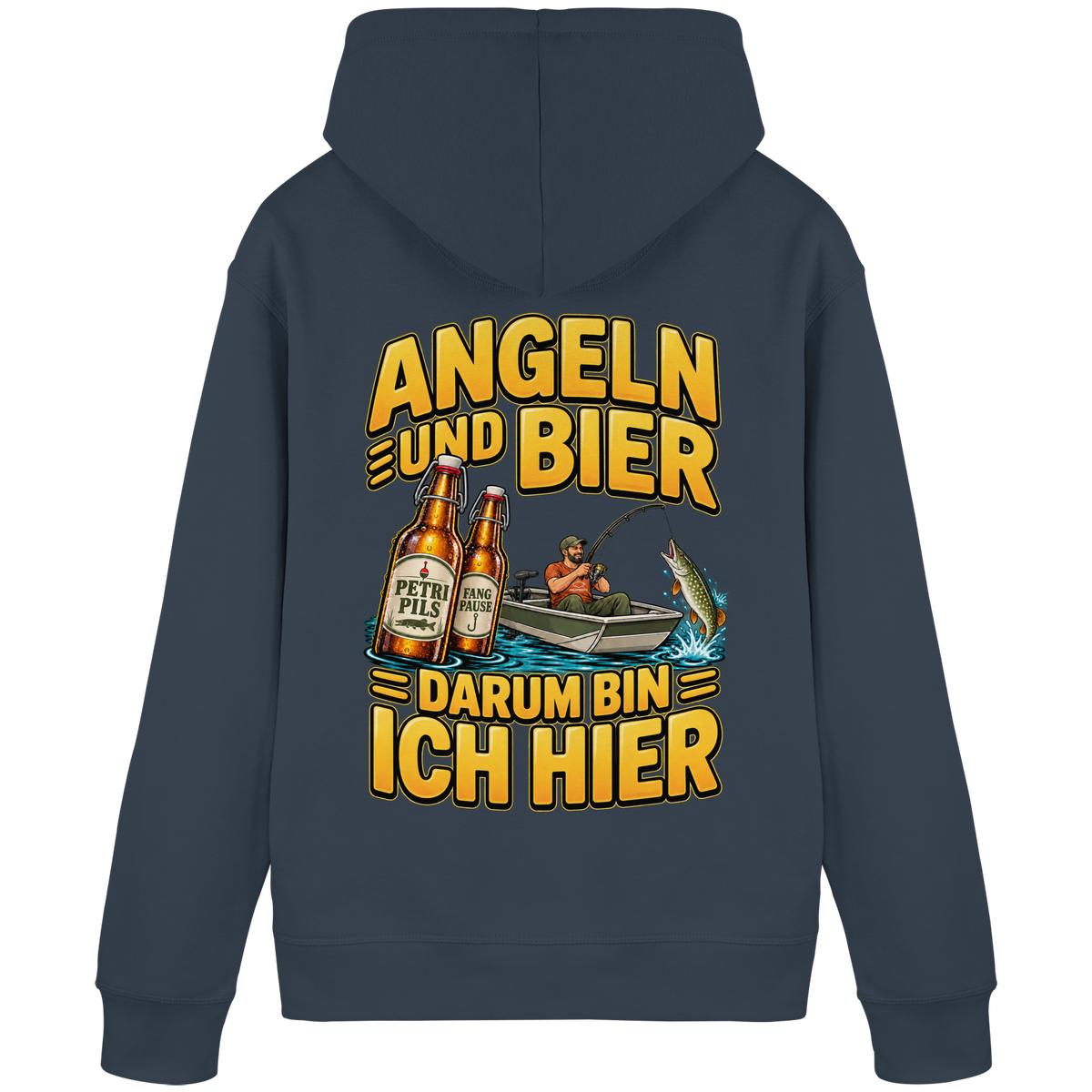 Angeln und Bier - Premium-Hoodie