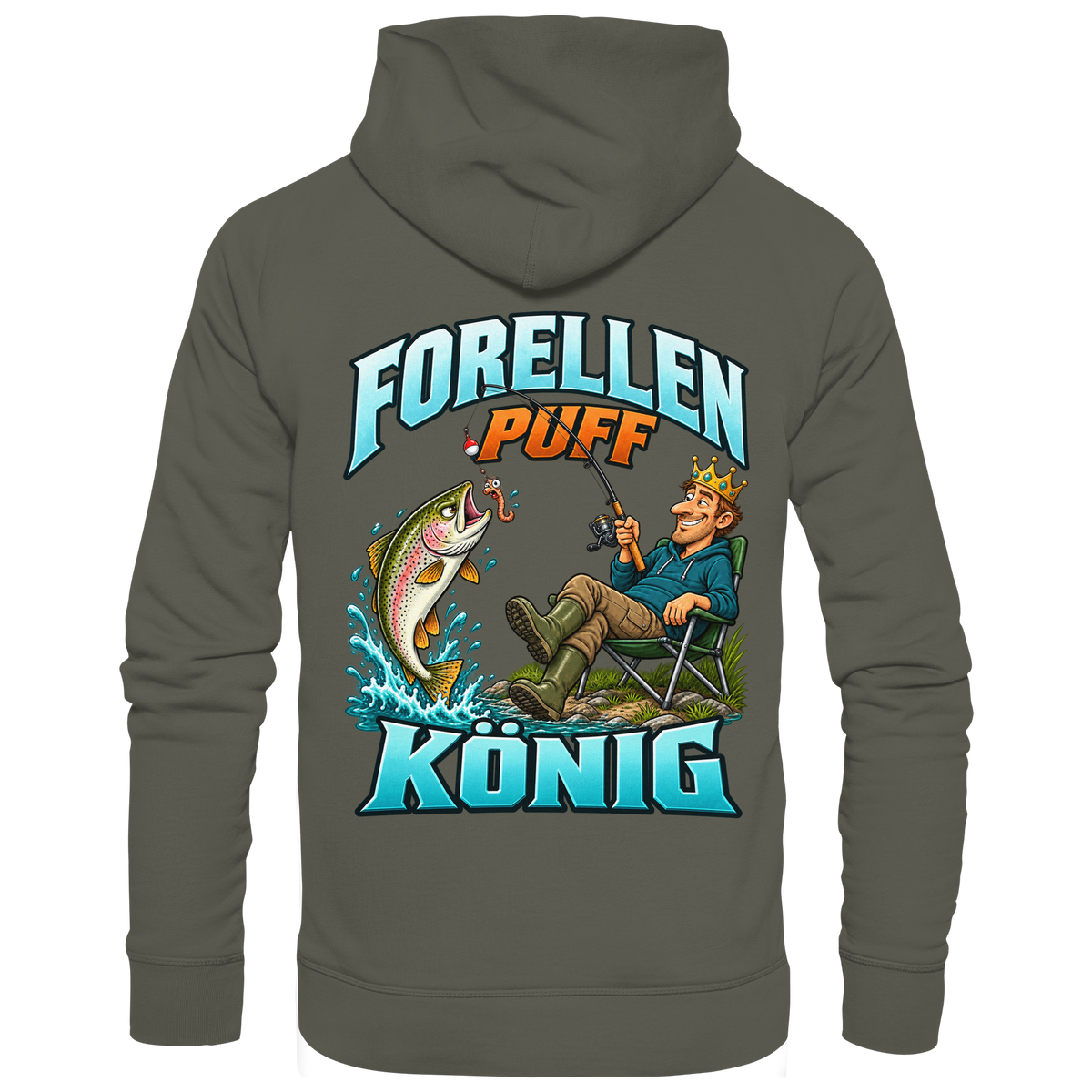Forellen Puff König - Premium-Hoodie