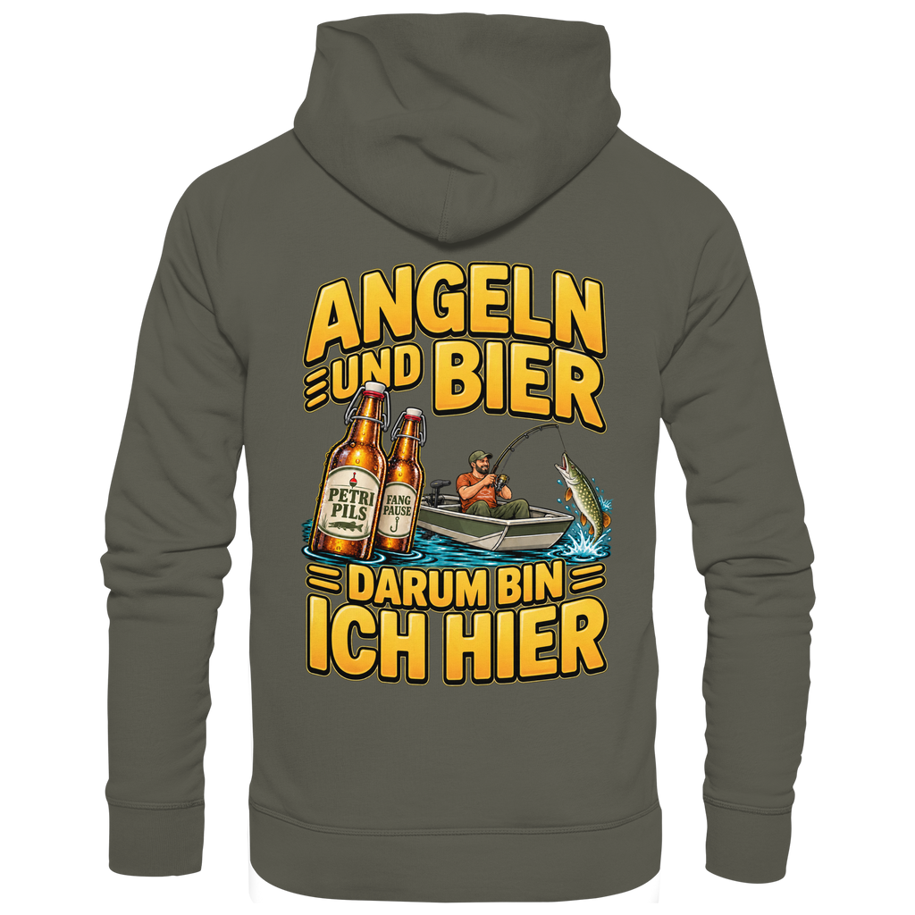 Angeln und Bier - Premium-Hoodie