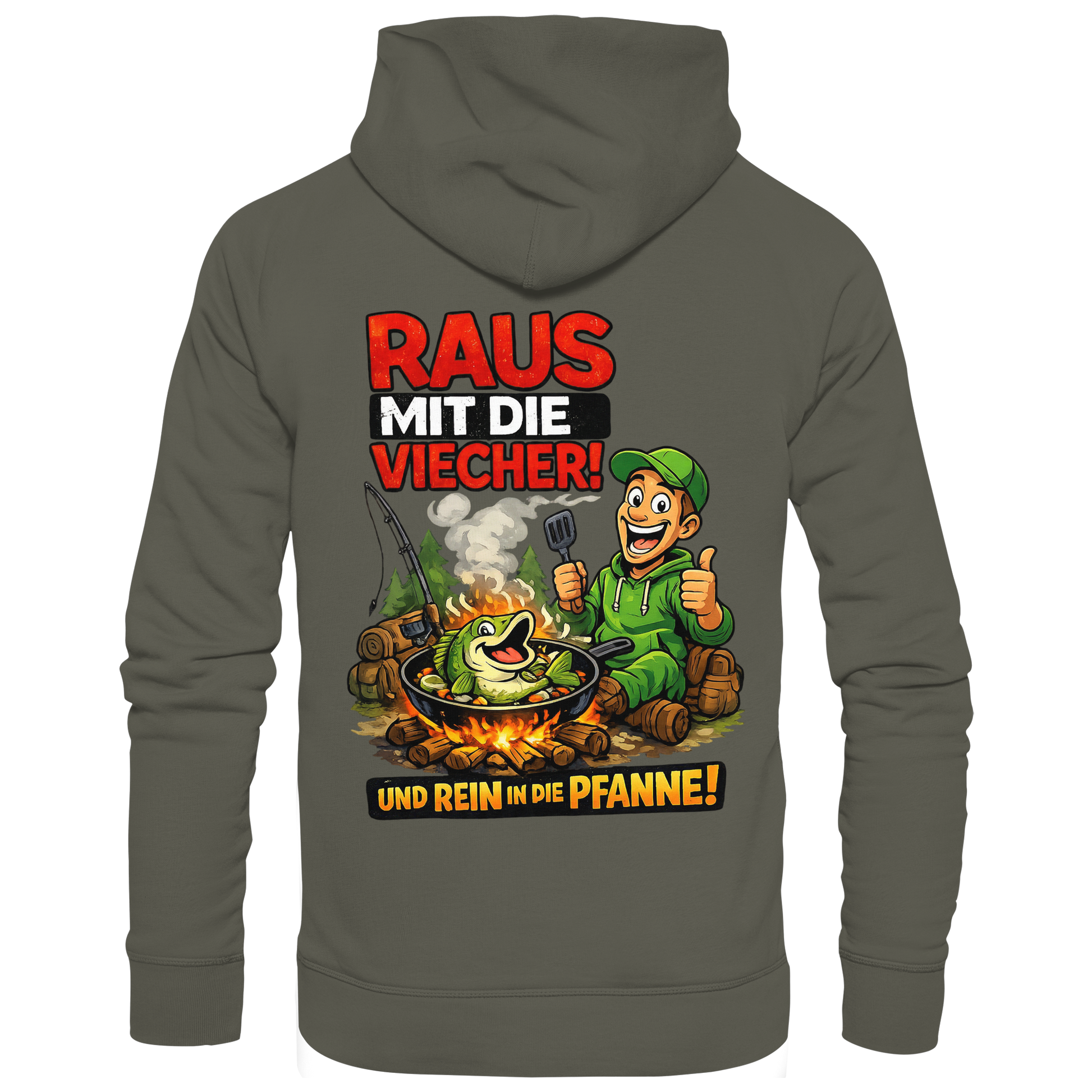 Raus Mit- Rein Pfanne - Premium Hoodie