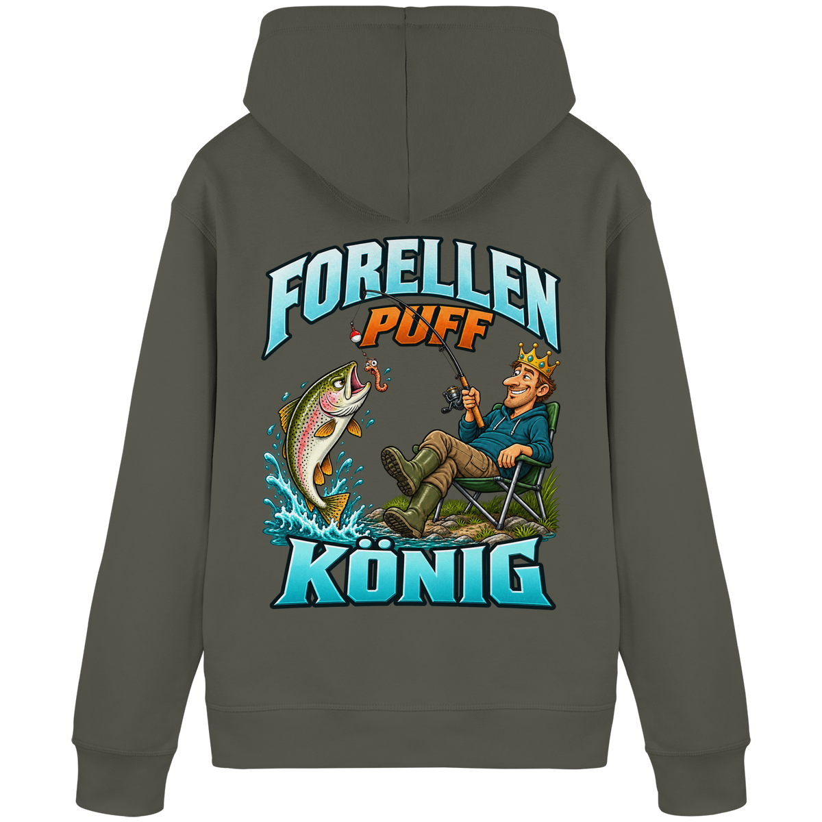 Forellen Puff König - Premium-Hoodie