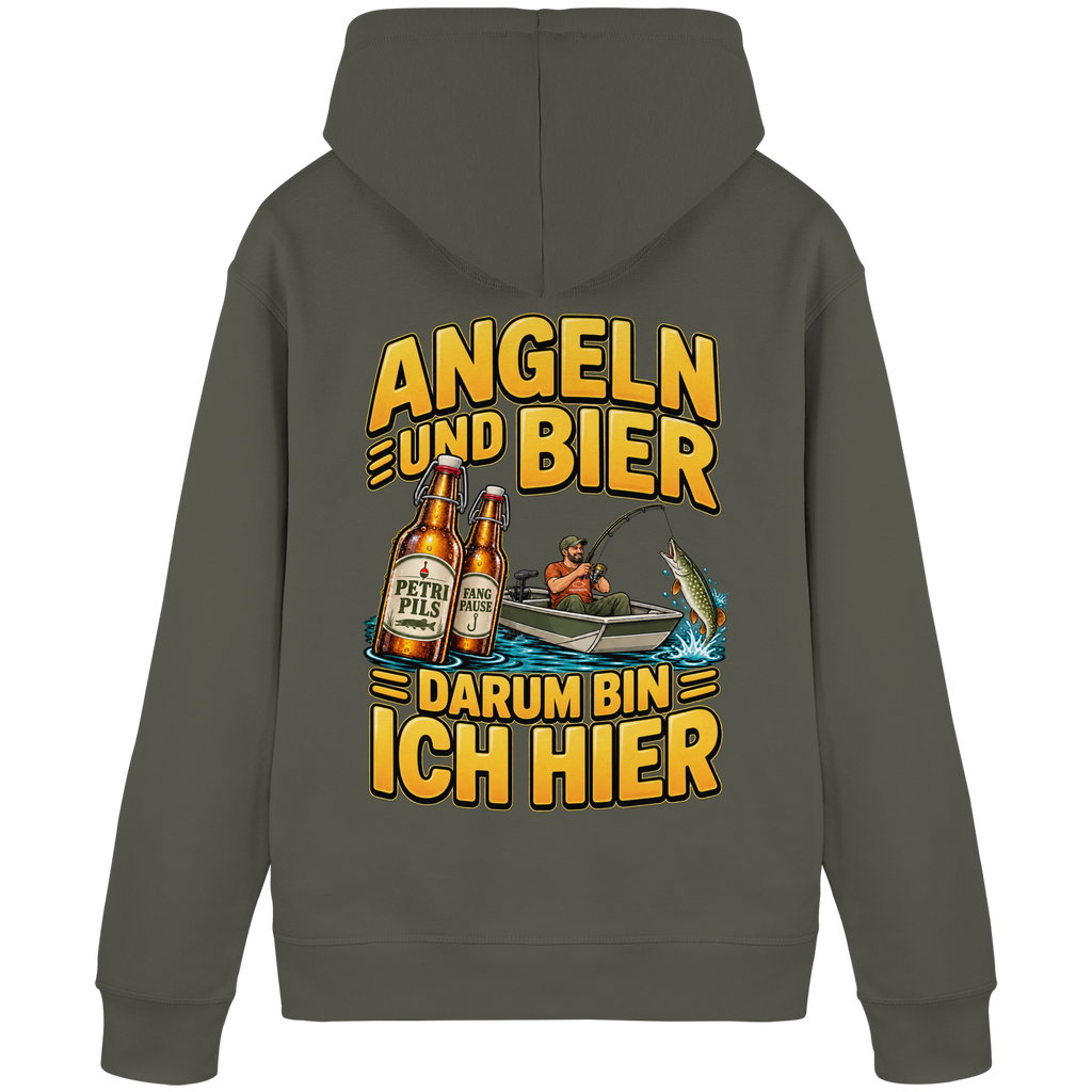 Angeln und Bier - Premium-Hoodie