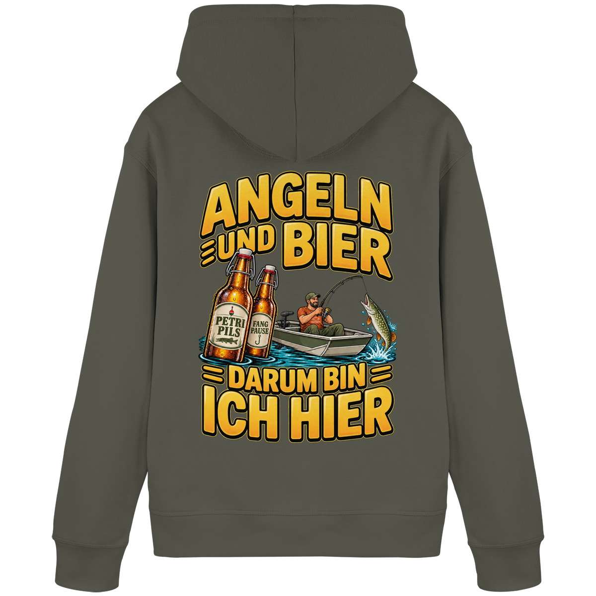Angeln und Bier - Premium-Hoodie