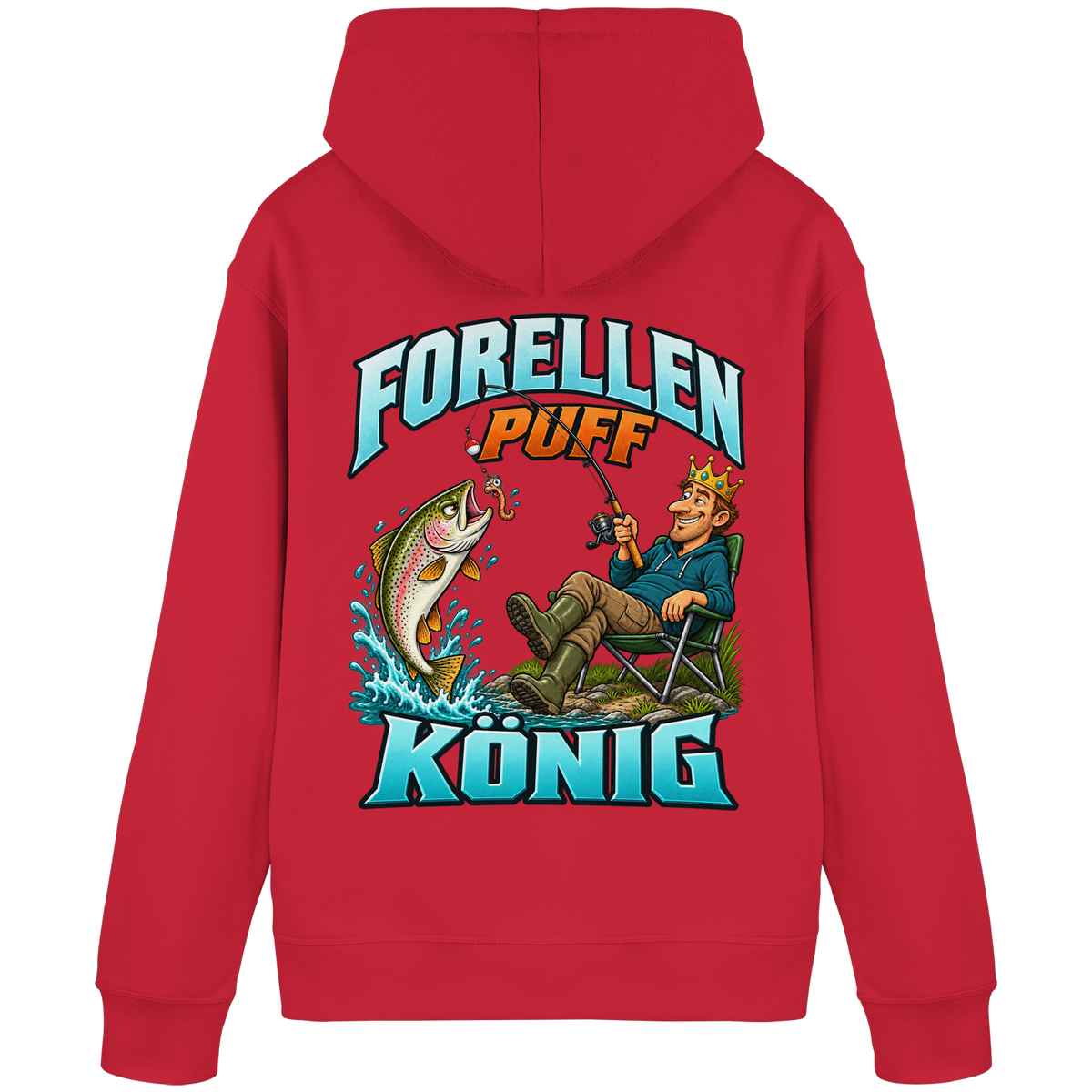Forellen Puff König - Premium-Hoodie