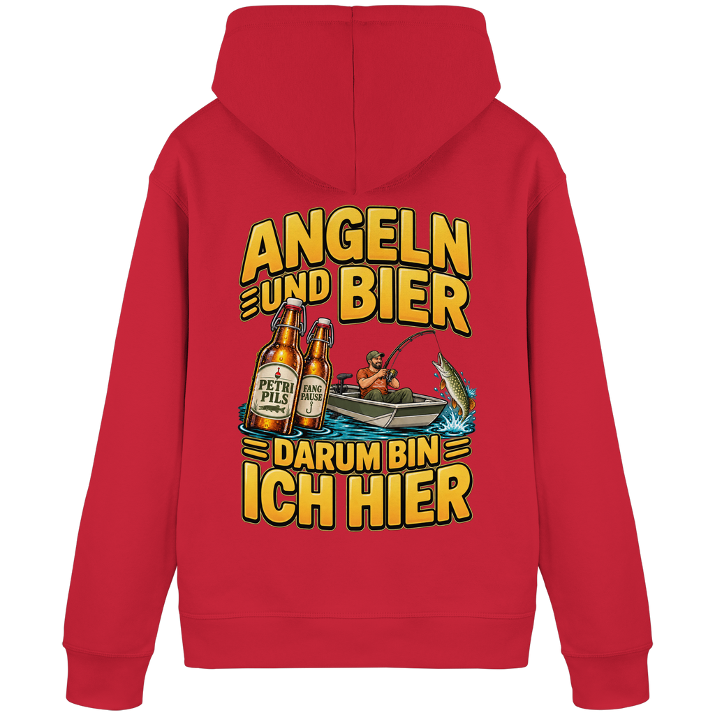 Angeln und Bier - Premium-Hoodie
