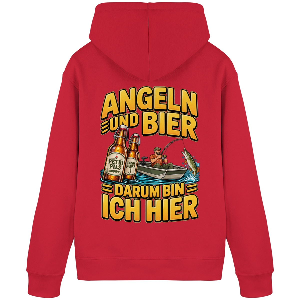 Angeln und Bier - Premium-Hoodie