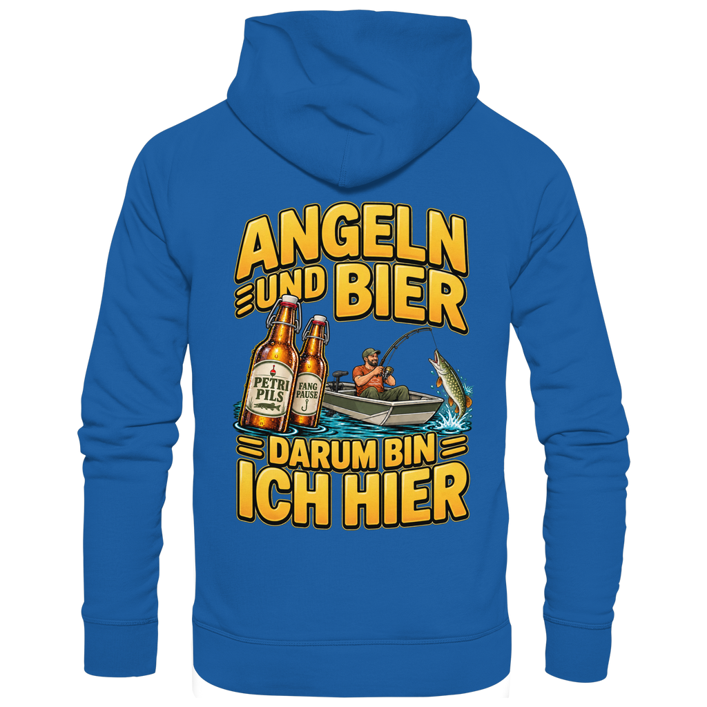 Angeln und Bier - Premium-Hoodie