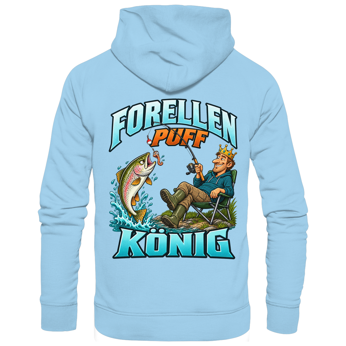 Forellen Puff König - Premium-Hoodie