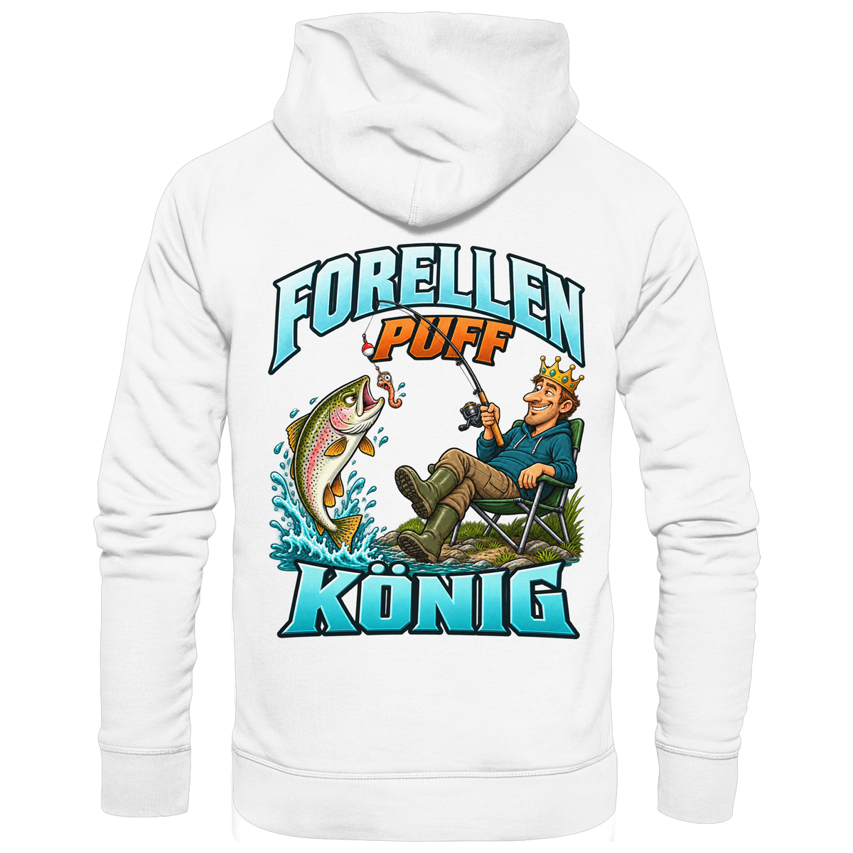 Forellen Puff König - Premium-Hoodie