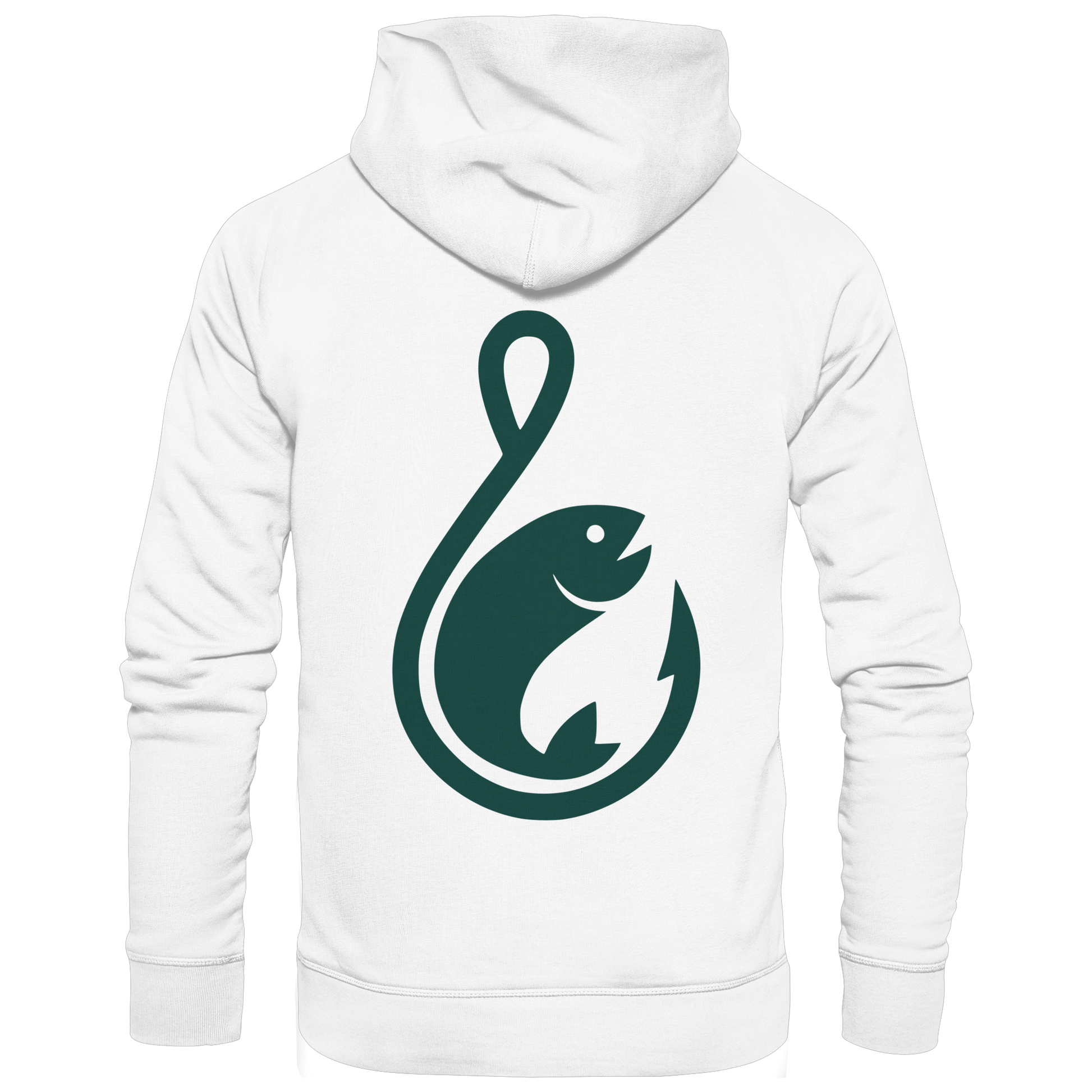 Anglerfreunde24 Logo Grün - Premium Hoodie