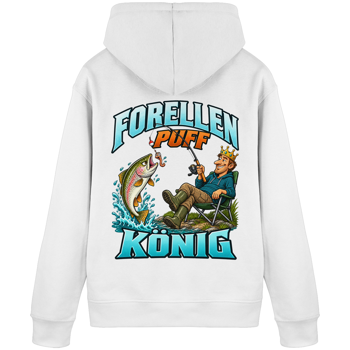 Forellen Puff König - Premium-Hoodie