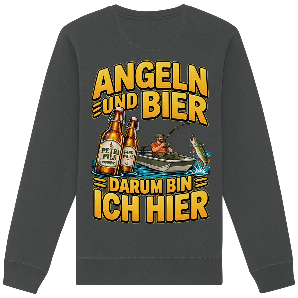Angeln und Bier - Premium-Sweatshirt