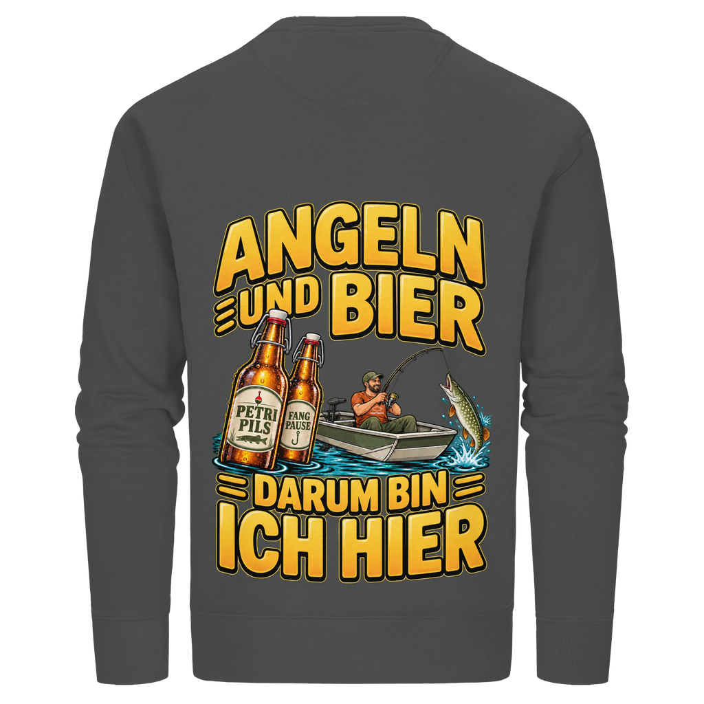 Angeln und Bier - Premium-Sweatshirt