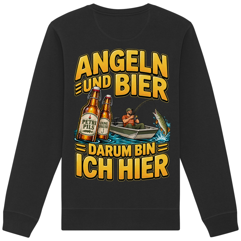 Angeln und Bier - Premium-Sweatshirt
