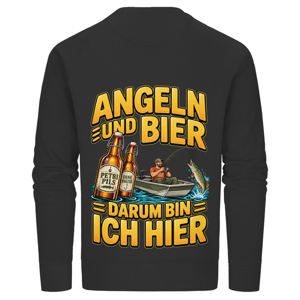 Angeln und Bier - Premium-Sweatshirt