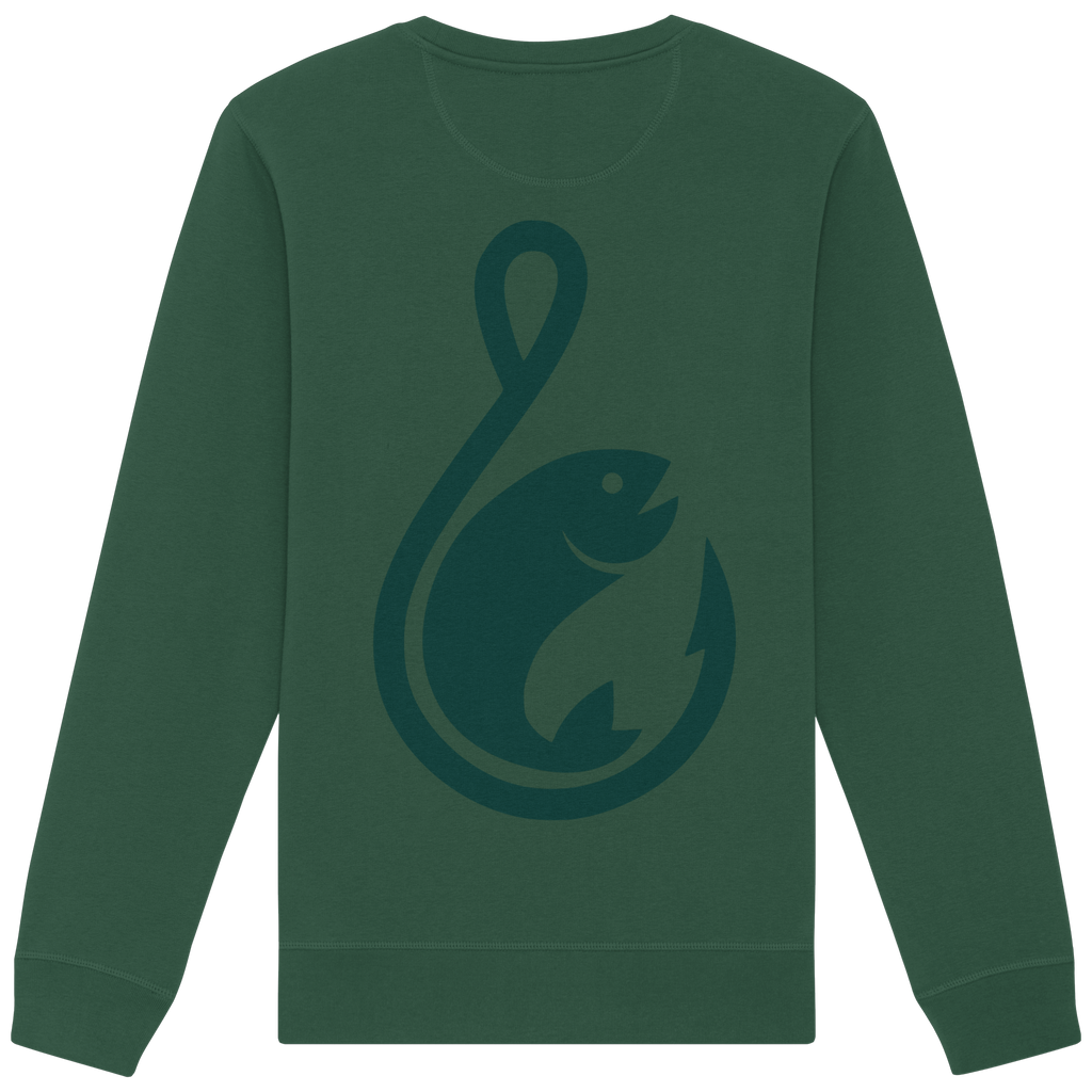 Anglerfreunde24 Logo Grün - Premium Sweatshirt