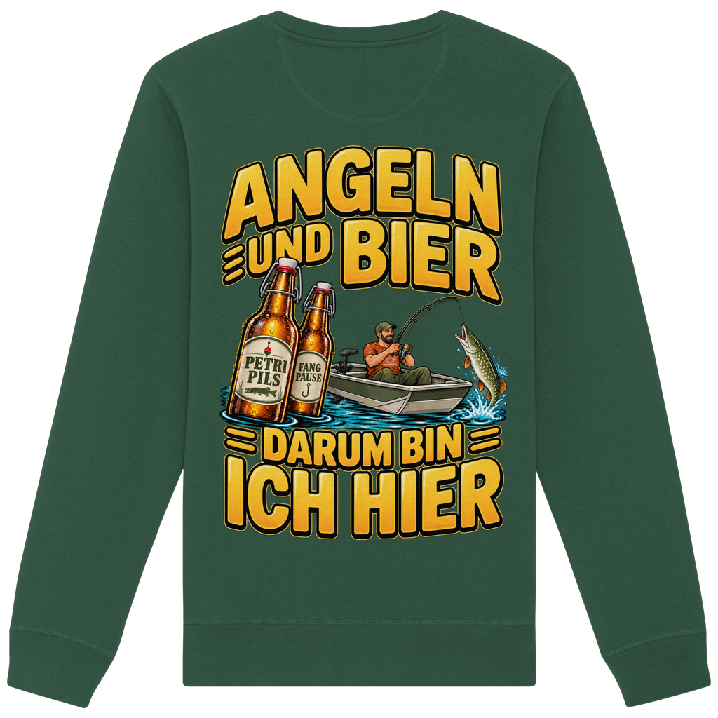 Angeln und Bier - Premium-Sweatshirt