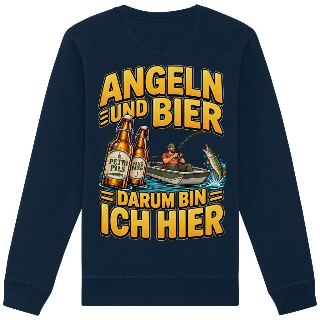 Angeln und Bier - Premium-Sweatshirt